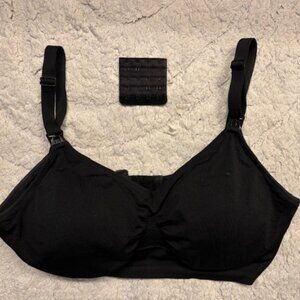 Black nursing bra with extender - Hofish